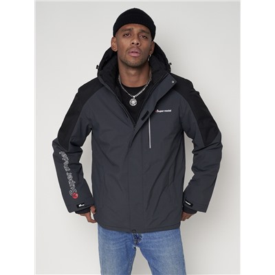 Горнолыжная куртка мужская темно-серого цвета 88821TC