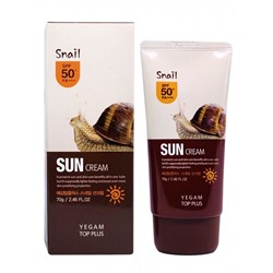 Солнцезащитный крем для лица и тела с муцином улитки Ye Gam Top Plus Snail Sun Block SPF 50 PA+++