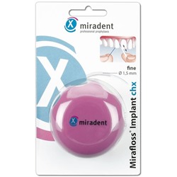 miradent (мирадент) Mirafloss Implant chx fein rosa 50X15 cm