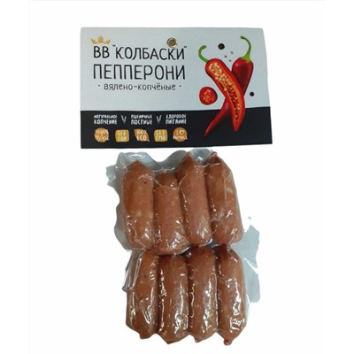 Колбаски вялено-копченые "Пепперони" (Высший вкус), 120 г