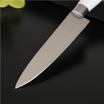 Нож кухонный Доляна «Инканто», лезвие 15 см, цвет белый