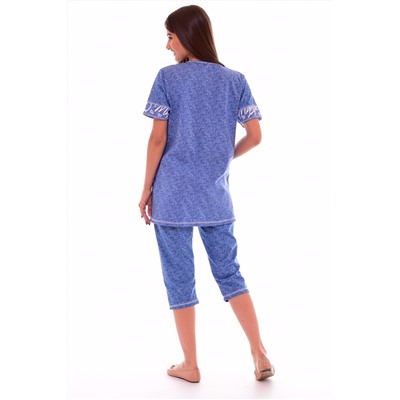 Пижама женская 5-163б (голубой джинс)