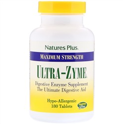 Nature's Plus, Максимальная сила Ultra-Zyme, 180 таблеток