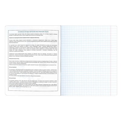 Тетрадь предметная арт. 63428/50 "АНИМЕ" ИНОСТРАННЫЙ ЯЗЫК / А5+ 48 л., блок - печать в две краски, мягкий переплёт (2 скобы), выборочный ТВИН УФ-лак/