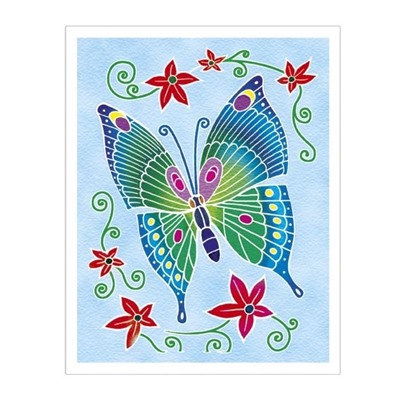 Акварельная раскраска Sentosphere «Бабочки», мини 6002