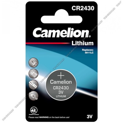 Бат. диск.CAMELION CR2430, BL-1шт.литиев (д/часов,