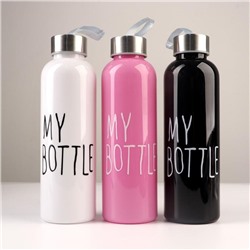 Бутылка для воды "My bottle", 500 мл, 21.5 х 6.5 см, микс