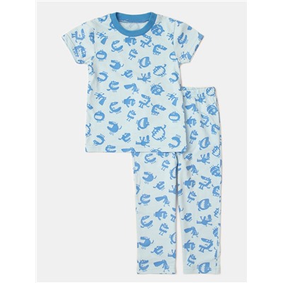 Пижама: Футболка, брюки "Пижамы 2020" для мальчика (2750922)