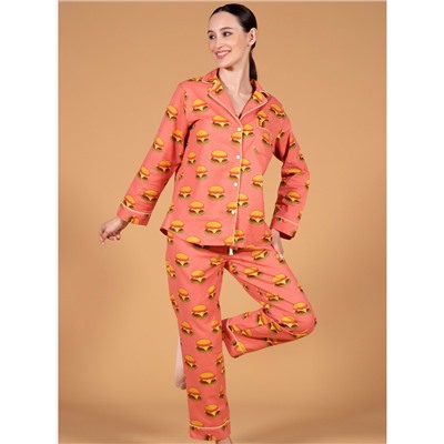 Женская пижама (ДЛ.рукав+брюки) 2134TCC