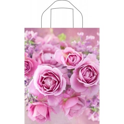 Пакет подарочный петлевой 2шт "Нежные розы" (35*31 см)