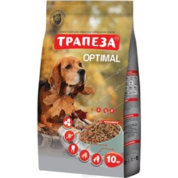Трапеза корм для собак Оптималь 10кг сухой 201003029