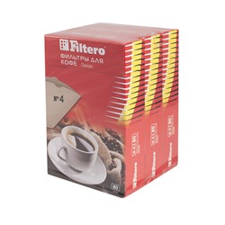 Filtero фильтры для кофе, №4/80, коричневые