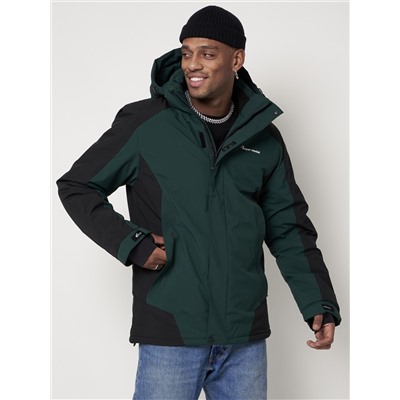 Горнолыжная куртка мужская темно-зеленого цвета 88812TZ