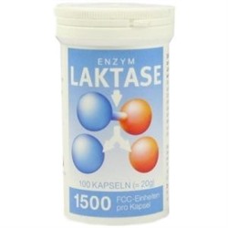Laktase 1.500 FCC Enzym Kapseln (100 шт.) Лактазе Капсулы 100 шт.