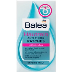 Balea (Балеа) Hautrein Anti-Pickel Patches Пластинки для лица против чёрных точек, 36 шт