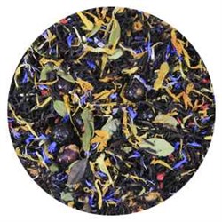 Чай черный "Таежный сбор" Черный индийский чай с ягодами, цветами и листьями. В составе василек, календула, брусничный лист, ягоды   брусники, смородины, ежевики и клюквы. ХИТ ПРОДАЖ!!!  251