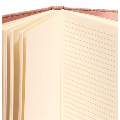 Записная книжка А6 96л. TWINKLE Розовое золото с блёстками, твёрдая обложка, комбинированный блок, т