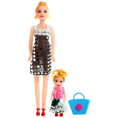 Кукла-модель «Оля» с дочкой, с аксессуарами, МИКС