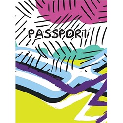 Обложка для паспорта "Яркая абстракция" (ПВХ)