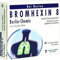 BROMHEXIN (БРОМГЕКСИН) 8 Berlin-Chemie 8 mg Dragees 50 шт