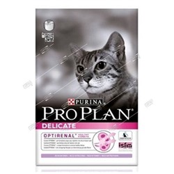 PURINA Pro Plan DELICATE корм для кошек с чувствительным пищеварением Индейка 1,5кг