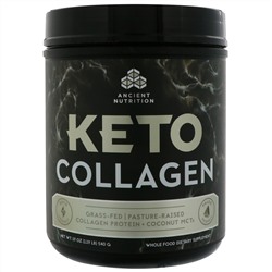 Dr. Axe / Ancient Nutrition, Keto Collagen, Collagen Protein + Coconut MCTs, 1.19 lb (540 g)