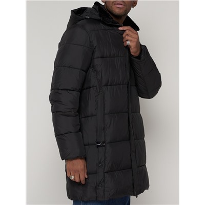 Куртка зимняя мужская классическая черного цвета 93627Ch