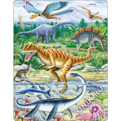 Пазл Larsen «Динозавры», 35 эл. FH16