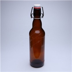 Бутылка Бугельная 0,500л коричневая с пробкой (16) Выписка упаковками