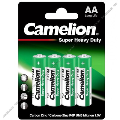 Бат. CAMELION "Heavy Duty" green R6P- 4шт.пальчик