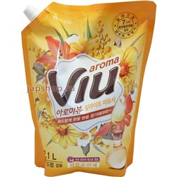 Aroma Viu Антибактериальный кондиционер для белья, ароматизирующий, золотая мимоза, мягкая упаковка, 2,1 л(8801173602297)