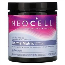 Neocell, Derma Matrix, Collagen Skin Complex, Unflavored, 6.46 oz (183 g)