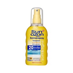 Sunozon soft и light Sonnenspray Солнцезащитный спрей Transparent 200 мл