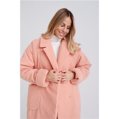 8091 Пальто-одеяло Premium Аlpolux пудровое