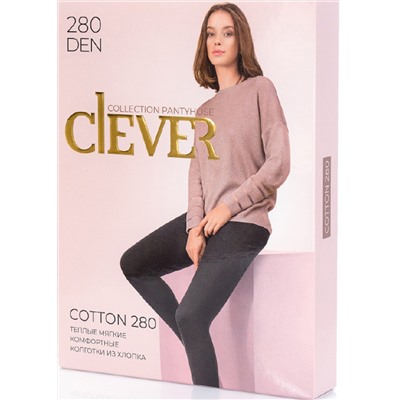 Колготки женские CLE COTTON 280 XL чёрный