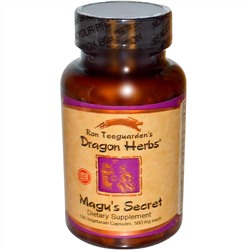 Dragon Herbs, Magu's Secret, 500 мг, 100 растительных капсул