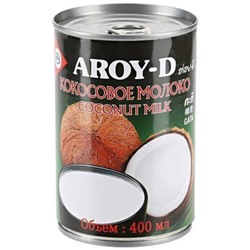 Молоко кокосовое 60 % (AROY-D) ж/б, 400 г
