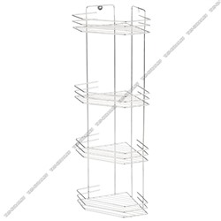 Полка настен 4-х ярус,углов. (20,5х20,5 h72см) бор