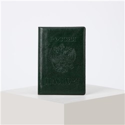 Обложка для паспорта, цвет зелёный
