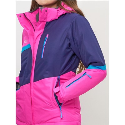 Горнолыжная куртка женская розового цвета 551901R