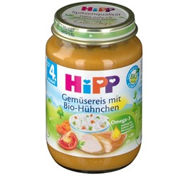 HiPP (Хипп) Gemusereis mit BioHuhnchen 190 г