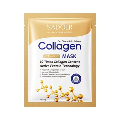 SADOER Омолаживающая маска для лица с коллагеном Collagen Anti-aging mask