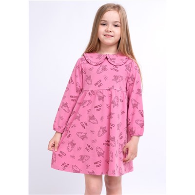 Платье детское CLE 725962/42гн т.розовый/св.бордовый