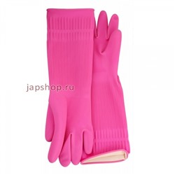 Rubber Glove L Перчатки латексные хозяйственные удлиненные, с манжетой, размер L, 38 см х 21,5 см(8802739465240)