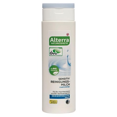 Alterra Sensitiv reinigungssmilch  Parfumfrei Очищающее молочко Парфюмерное для очень чувствительной кожи  150 г