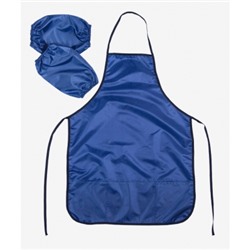 Фартук для труда и нарукавники для средней школы 50x70см (L) водоотталкивающая ткань, 3 кармана, одн