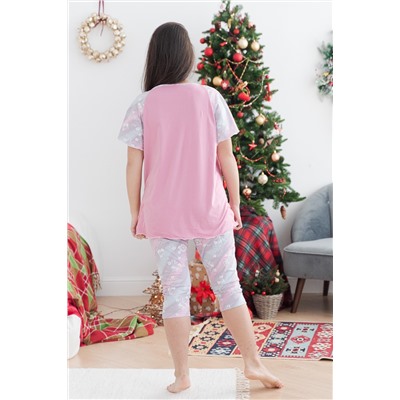Пижама с бриджами ПЖ Марта-РК (Розовый)