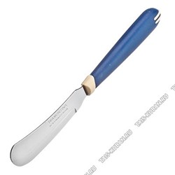 MULTICOLOR Нож 8см д/масла,п/п 2-х комп.синяя руч.