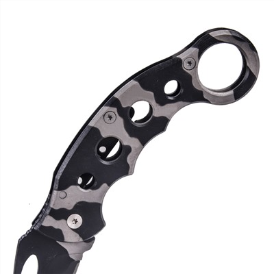 Камуфляжный нож-керамбит Smith & Wesson Knives 32C Karambit Framelock с полу-серрейторной заточкой №1259 *