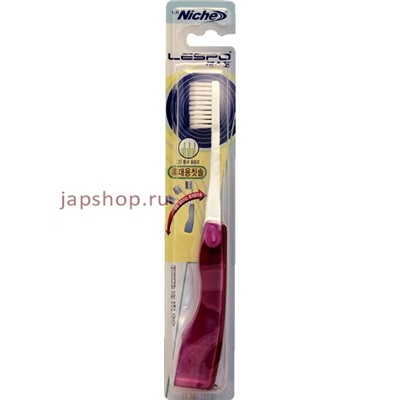 CJ Lion Niche LESPO Portable Slim Зубная щетка с ручкой-футляром для путешествий с тонкой щетиной(8809029672111)